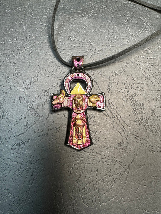 Pendentif croix d’Ankh Anubis Horus pharaon